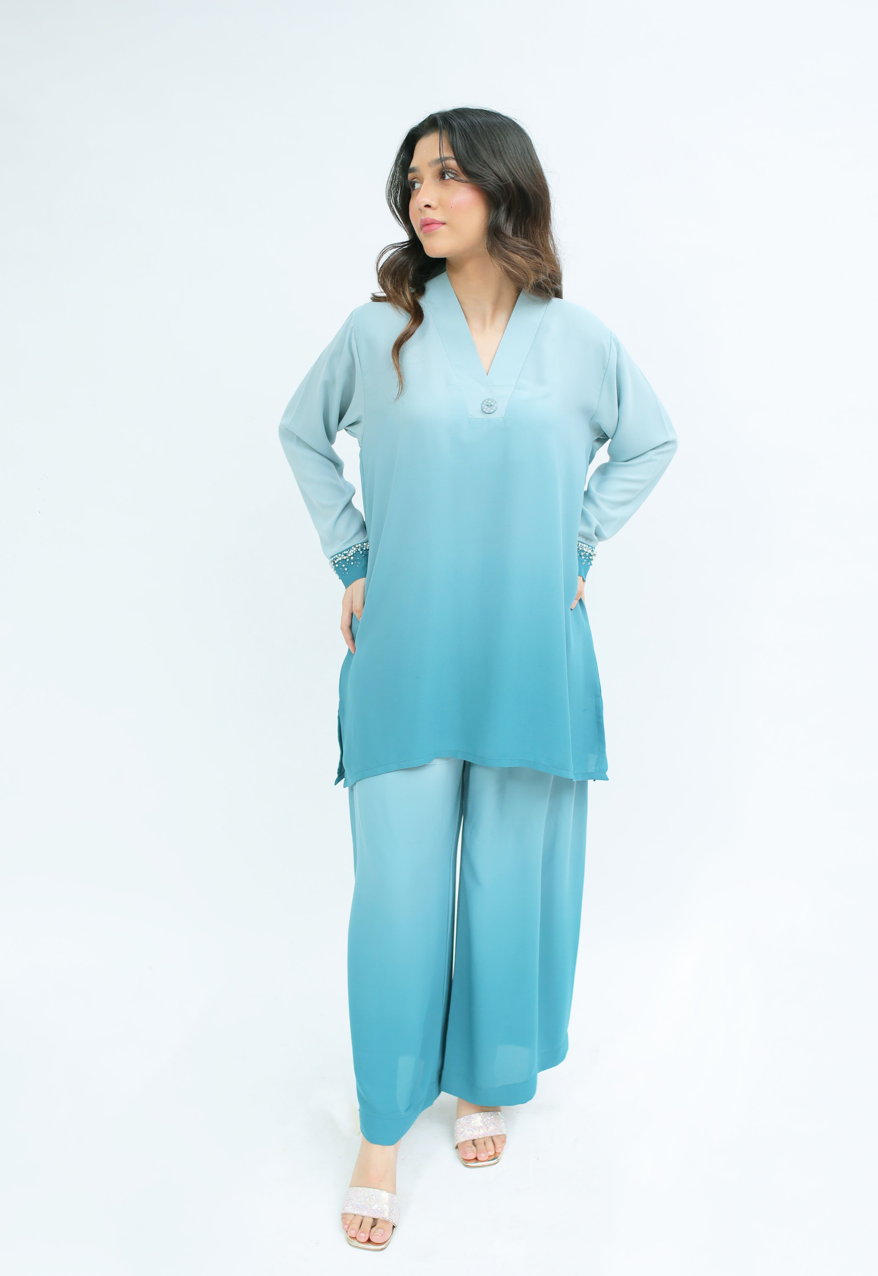 Coord Set - Ombré Teal